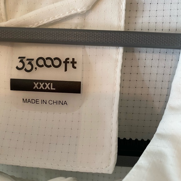 33,000 ft 100% Polyester long sleeve button down shirt 3XL - Picture 3 of 4